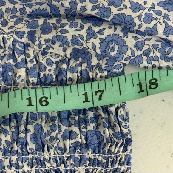 J. Crew Puff-Sleeve Smock Blouse Top Women's XL D'Anjo Coast Floral Cottagecore - Picture 8 of 9